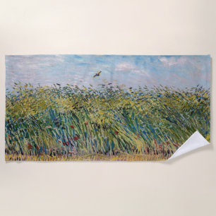 Vincent van Gogh - Weizenfeld mit einer Lerche Strandtuch