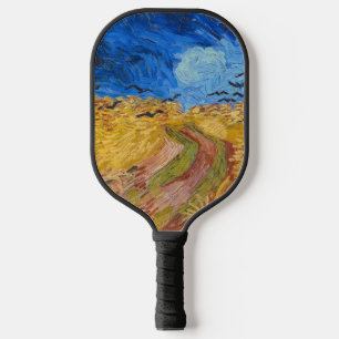 Vincent van Gogh "Weizenfeld mit Krähen" Malerei Pickleball Schläger