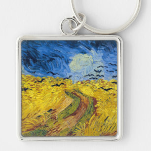 Vincent van Gogh - Weizenfeld mit Krähen Schlüsselanhänger