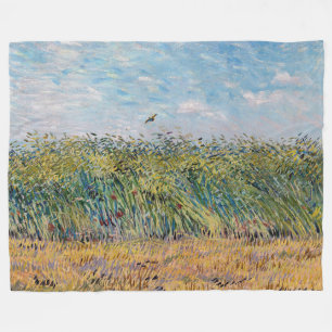 Vincent van Gogh - Weizenfeld mit Lark Fleecedecke