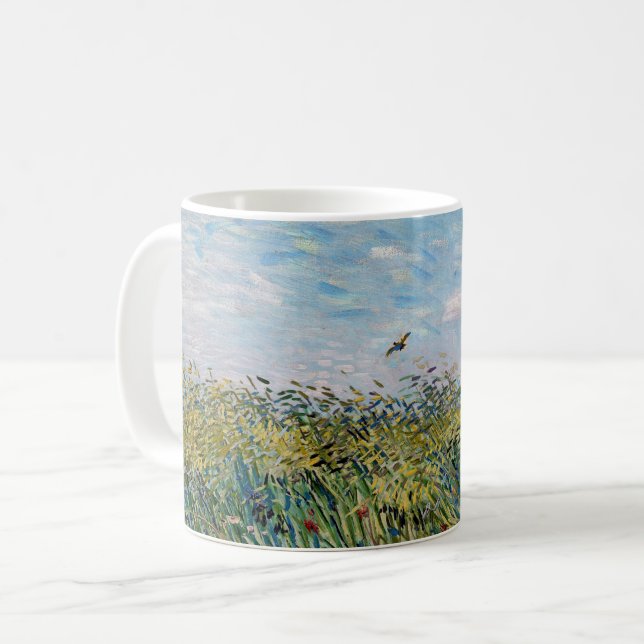 Vincent van Gogh - Weizenfeld mit Lark Kaffeetasse (Vorderseite Links)