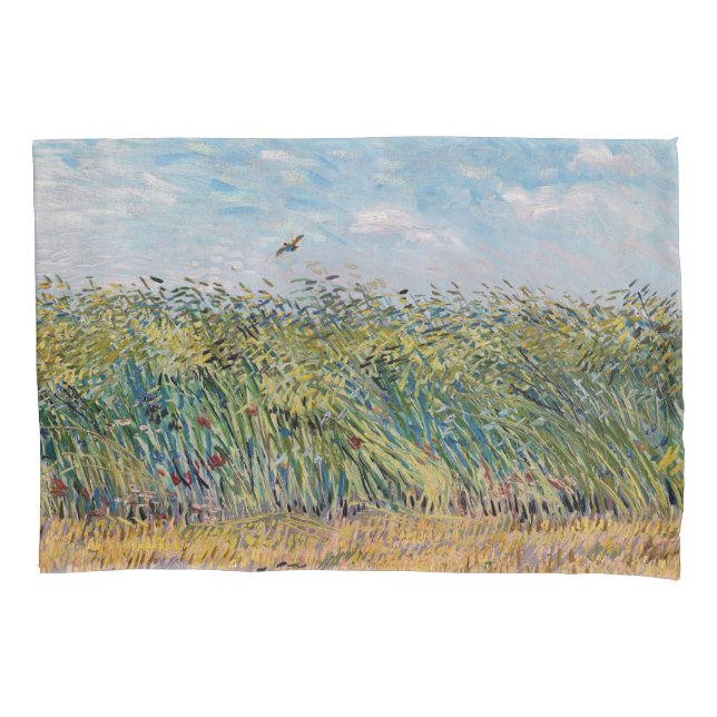 Vincent van Gogh - Weizenfeld mit Lark Kissenbezug (Vorderseite)