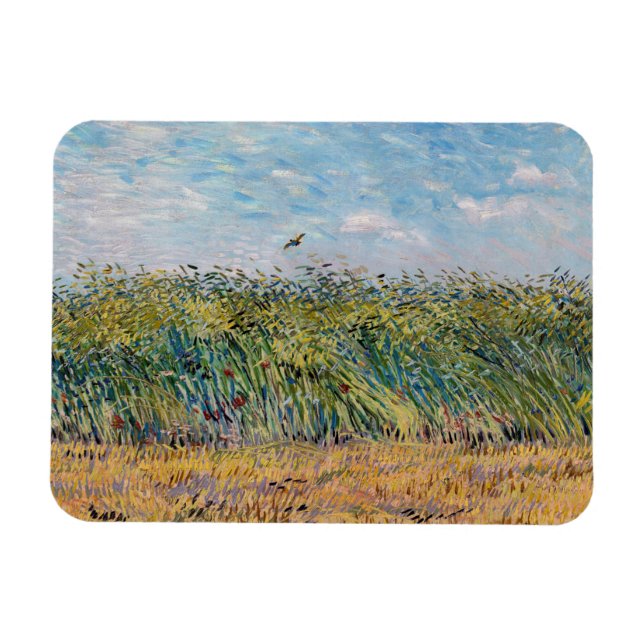 Vincent van Gogh - Weizenfeld mit Lark Magnet (Horizontal)