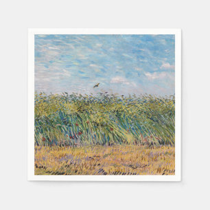 Vincent van Gogh - Weizenfeld mit Lark Serviette