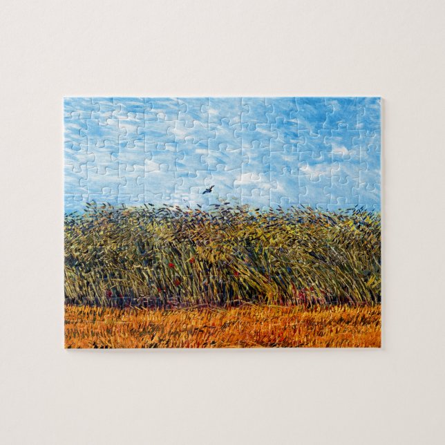 Vincent Van Gogh - Weizenfeld mit Park Puzzle (Horizontal)