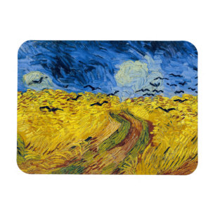 Vincent van Gogh - Weizenfeld mit Raben Magnet