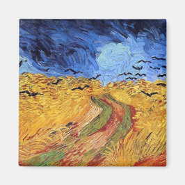 Vincent Van Gogh - Weizenfeld mit schwarzen Krähen Magnet