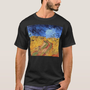 Vincent Van Gogh - Weizenfeld mit schwarzen Krähen T-Shirt