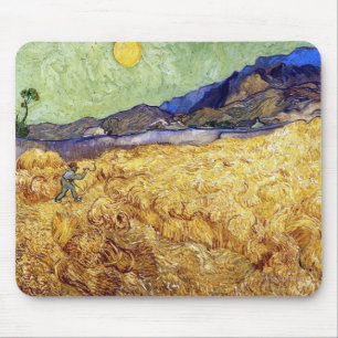 Vincent Van Gogh - Weizenfeld mit Sensenmann und S Mousepad