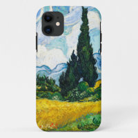 Vincent Van Gogh Weizenfeld mit Zypressen