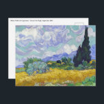 Vincent Van Gogh - Weizenfeld mit Zypressen Postkarte<br><div class="desc">Weizenfeld mit Zypressen / Champ de ble avec cypres - Vincent Van Gogh,  September 1889</div>
