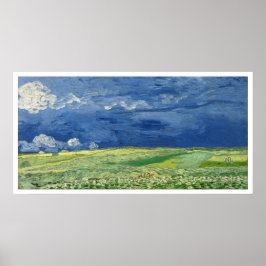 Vincent Van Gogh Weizenfeld unter Gewitterwolken Poster