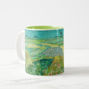 Vincent van Gogh - Weizenfelder bei Auvers Zweifarbige Tasse