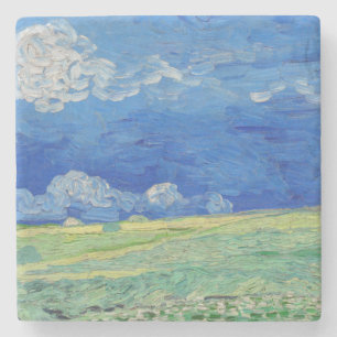 Vincent van Gogh - Weizenfelder unter Gewitterwolk Steinuntersetzer