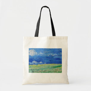 Vincent van Gogh - Weizenfelder unter Gewitterwolk Tragetasche