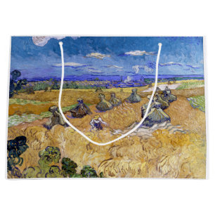 Vincent van Gogh - Weizenstapel mit Schnittern Große Geschenktüte
