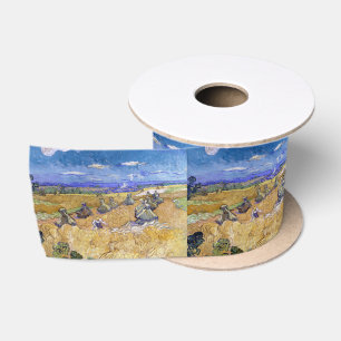 Vincent van Gogh - Weizenstapel mit Schnittern Satinband