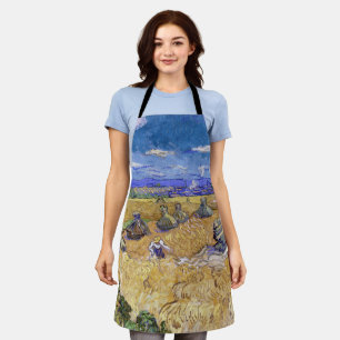 Vincent van Gogh - Weizenstapel mit Schnittern Schürze