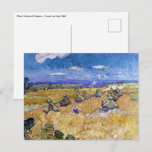 Vincent van Gogh - Weizenstapel mit Sensenmännern Postkarte