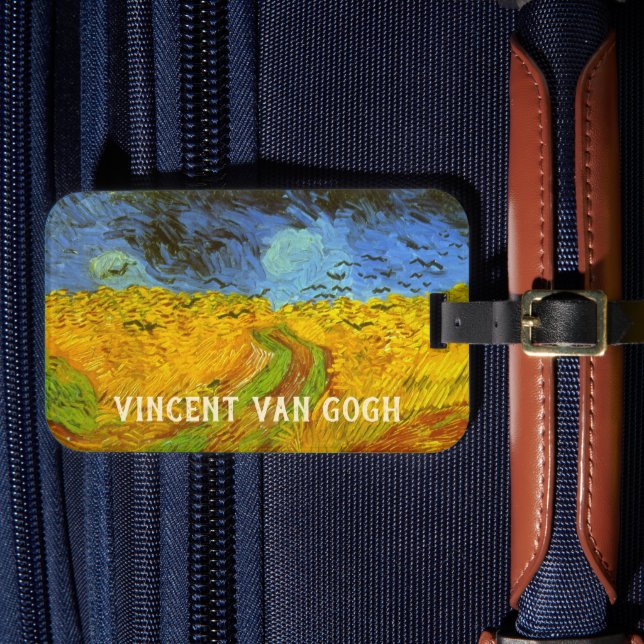 Vincent van Gogh Wheat Field mit Crows Gepäckanhänger (Vorderseite Insitu 4)