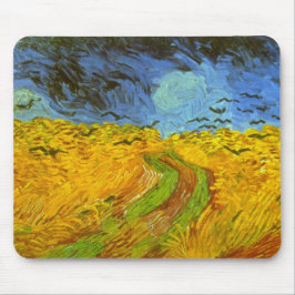 Vincent van Gogh Wheat Field mit Crows Mousepad