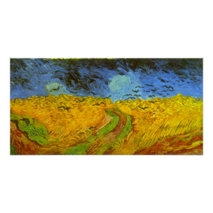 Vincent van Gogh Wheat Field mit Crows Poster