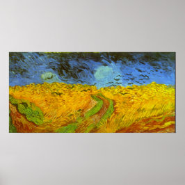 Vincent van Gogh Wheat Field mit Crows Poster