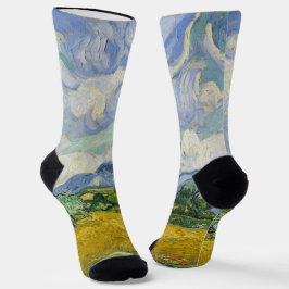 Vincent Van Gogh Wheat Field mit Cypressen Art Socken