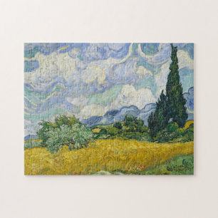 Vincent Van Gogh Wheat Field mit Cypressen Puzzle