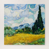 Vincent Van Gogh Wheat Field mit Cypressen