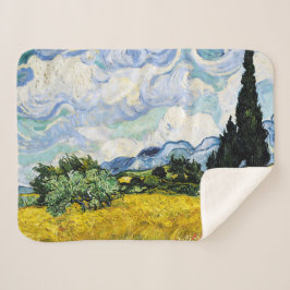 Vincent Van Gogh Wheat Field mit Cypressen Sherpadecke