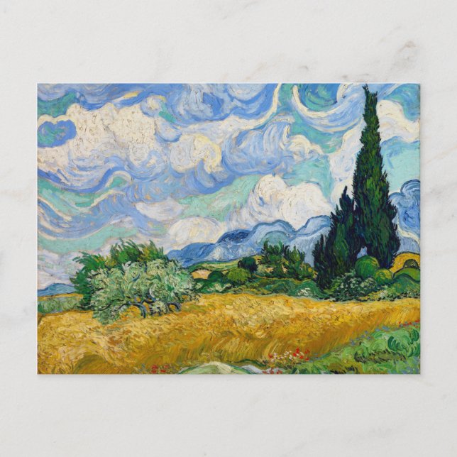 Vincent Van Gogh Wheat Field Postkarte (Vorderseite)