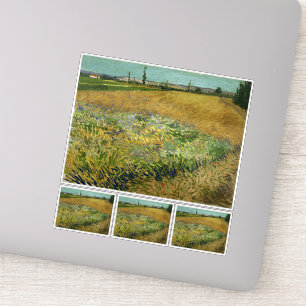 Vincent Van Gogh, Wheatfield, Korenveld Aufkleber