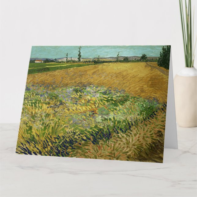 Vincent Van Gogh, Wheatfield, Korenveld Karte (Vorderseite)