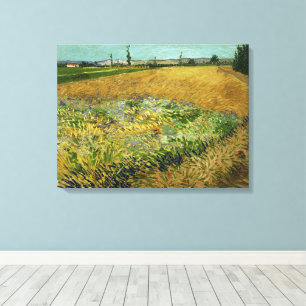 Vincent Van Gogh, Wheatfield, Korenveld Leinwanddruck