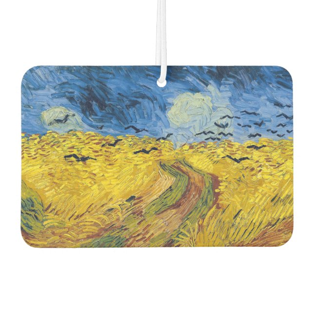 Vincent van Gogh - Wheatfield mit Crows Autolufterfrischer (Vorderseite)