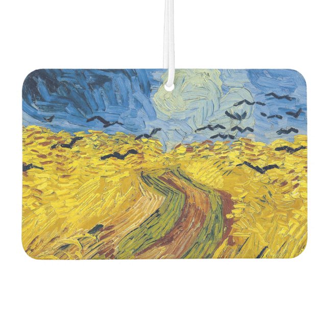 Vincent van Gogh - Wheatfield mit Crows Autolufterfrischer (Vorderseite)