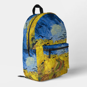 Vincent van Gogh - Wheatfield mit Crows Bedruckter Rucksack