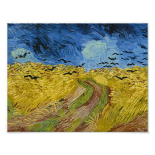 Vincent van Gogh - Wheatfield mit Crows Fotodruck