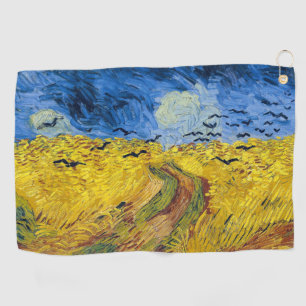 Vincent van Gogh - Wheatfield mit Crows Golfhandtuch