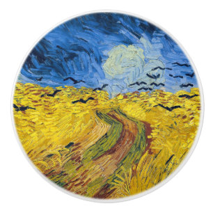 Vincent van Gogh - Wheatfield mit Crows Keramikknauf