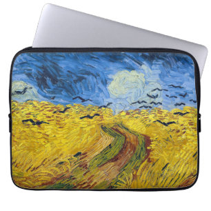 Vincent van Gogh - Wheatfield mit Crows Laptopschutzhülle