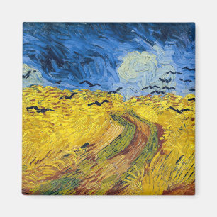 Vincent van Gogh - Wheatfield mit Crows Magnet