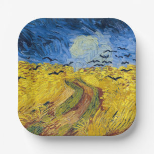 Vincent van Gogh - Wheatfield mit Crows Pappteller