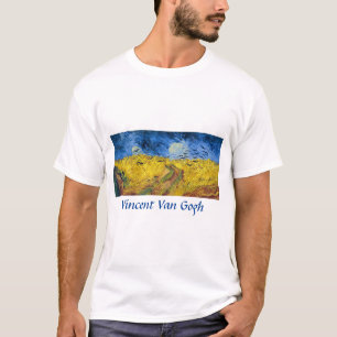 Vincent van Gogh - Wheatfield mit Crows T-Shirt