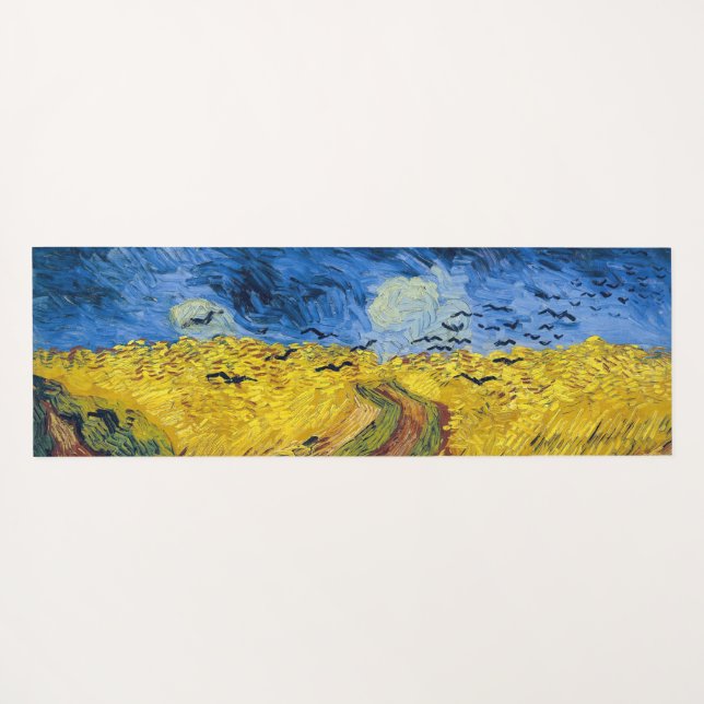Vincent van Gogh - Wheatfield mit Crows Yogamatte (Rückseite (Horizontal))