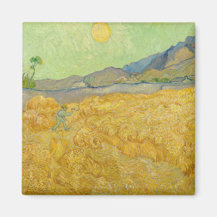 Vincent van Gogh - Wheatfield mit einem Sensenmann Magnet