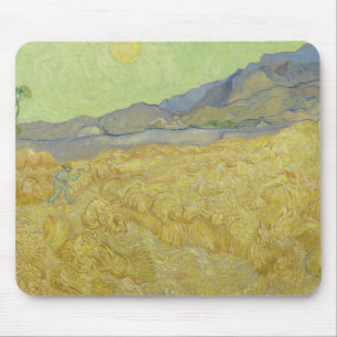 Vincent van Gogh - Wheatfield mit einem Sensenmann Mousepad