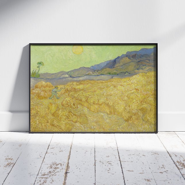 Vincent Van Gogh, Wheatfield mit einem Sensenmann Poster (Von Creator hochgeladen)