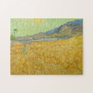 Vincent van Gogh - Wheatfield mit einem Sensenmann Puzzle
